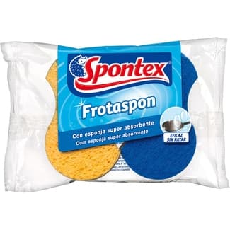 Frotaspon estropajo con esponja superabsorbente no raya envase 2 unidades - Spontex