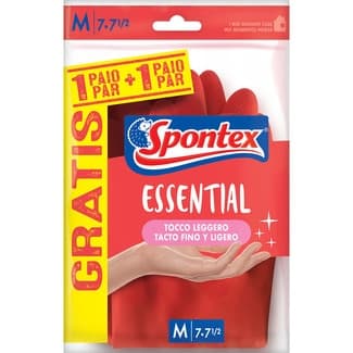 Essential guantes reutilizables talla M bolsa 1 unidad - Spontex