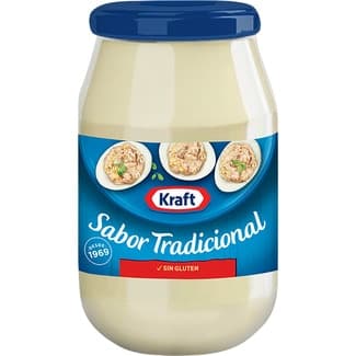 Mayonesa sabor tradicional sin gluten tarro 500 ml - Kraft