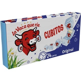 Apericubo cubitos snack de queso natural 24 porciones caja 125 g - La Vaca Que Rie