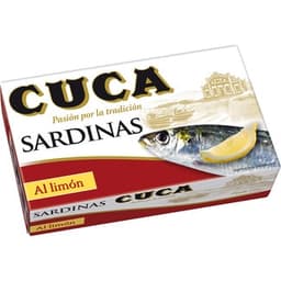 Sardinas al limón lata 85 g neto escurrido - Cuca