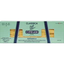 Pappardelle bianchi pasta italiana al huevo extra fino estuche 250 g - Cipriani