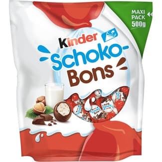 Huevos de chocolate rellenos de leche y avellanas bolsa 500 g - Kinder Schoko-bons