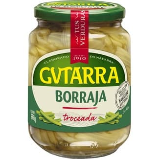Borraja al natural troceada frasco 400 g neto escurrido - Gvtarra
