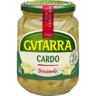Cardo al natural troceado frasco 400 g neto escurrido - Gvtarra