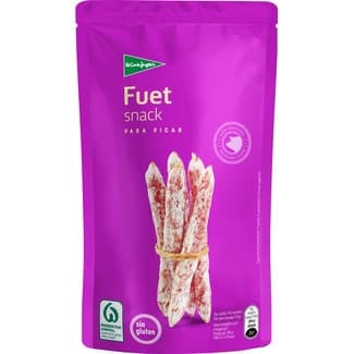 Snack de fuet para picar sin gluten bolsa 50 g - El Corte Ingles