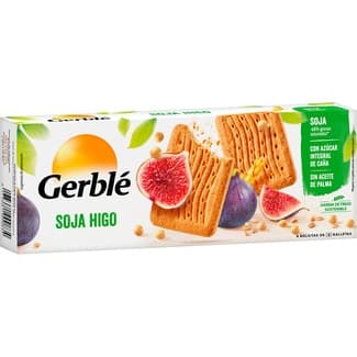 Galletas de soja higo con azúcar integral de caña y sin aceite de palma caja 270 g - Gerble