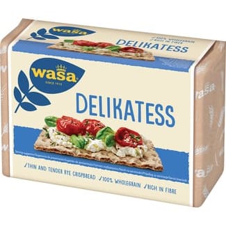Delikatess pan tostado con harina de centeno paquete 270 g - Wasa