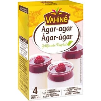 Agar- Agar gelificante vegetal 100% natural para cremas mousses gelatinas y helados estuche 8 g - Vahine