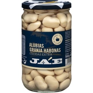 Alubia blanca granja habonas extra cocida frasco 400 g neto escurrido - Ja'e