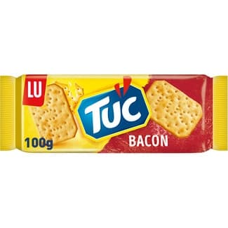 Crackers salados con sabor a bacon paquete 100 g - Tuc