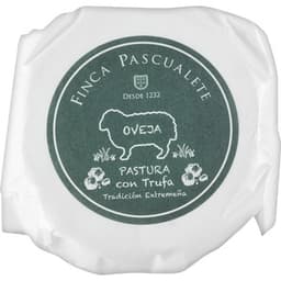 Torta de queso tierno de oveja graso con corteza enmohecida y trufa pieza 380 g - Finca Pascualete