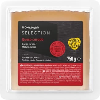 Queso curado mezcla madurado graso elaborado con leche cruda cuña 750 g - El Corte Ingles Selection