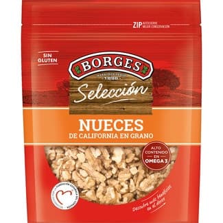 Nueces de California en grano sin gluten bolsa 130 g - Borges Seleccion
