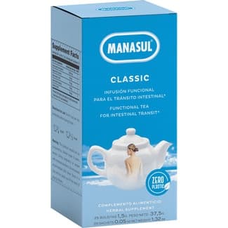 Classic infusión funcional para el tránsito intestinal envase 25 bolsitas - Manasul