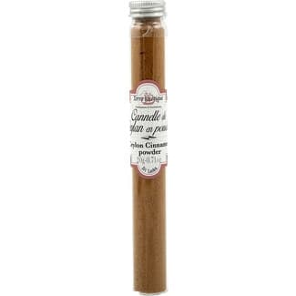 Canela en polvo de Ceylan tubo 20 g - Terre Exotique