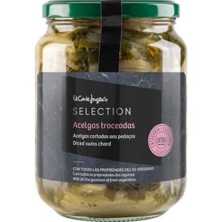 Acelgas troceadas extra frasco 425 g neto escurrido - El Corte Ingles Selection