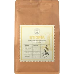 Café molido de tueste natural 100% Arábica origen Etiopia paquete 250 g - Club Del Gourmet