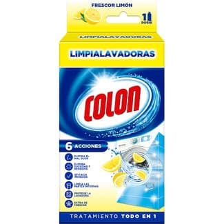 Limpiador especial para lavadoras tratamiento todo en 1 frescor limón frasco 250 ml - Colon