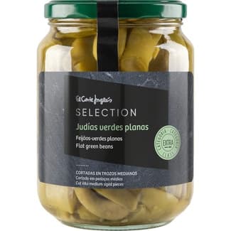 Judías verdes planas cortadas extra frasco 350 g neto escurrido - El Corte Ingles Selection
