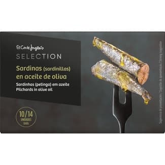 Sardinillas en aceite de oliva 10-14 piezas lata 85 g neto escurrido - El Corte Ingles Selection