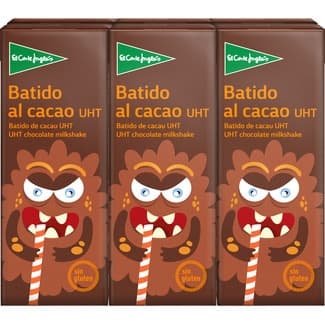 Batido al cacao Sin Gluten pack 6 briks 200 ml - El Corte Ingles