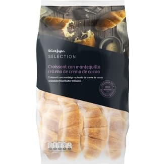 Croissants con mantequilla relleno de cacao envasados individualmente 8 unidades bolsa 320 g - El Corte Ingles Selection