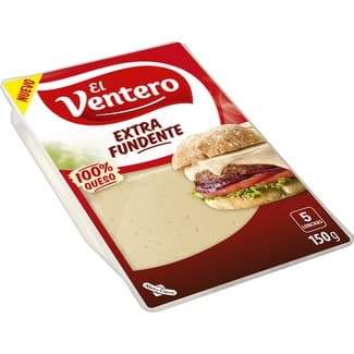 Queso tierno de vaca extra fundente elaborado con leche pasteurizada en lonchas envase 150 g - El Ventero