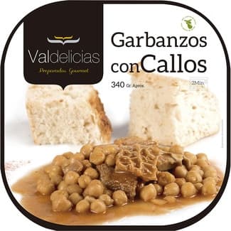 Garbanzos con callos envase 350 g - Valdelicias