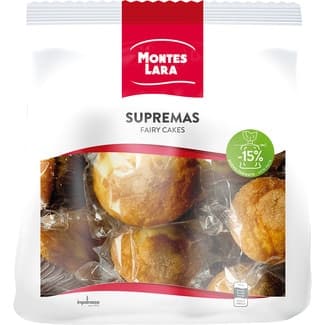 Magdalenas supremas envasadas individualmente 8 unidades bolsa 480 g - Montes Lara