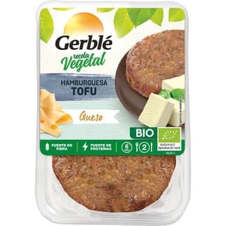Bio hamburguesa de tofu y queso ecológica pack 2 unidades 80 g - Gerble