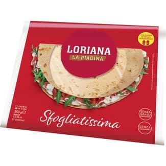 La Piadina Sfogliatissima wraps paquete 350 g - Loriana