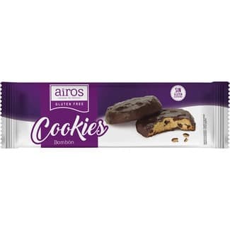Cookies bombón recubiertas de chocolate sin gluten envase 230 g - Airos