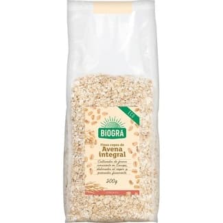 Copos finos de avena integral ecológicos envase 500 g - Biogra