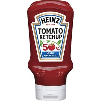 Ketchup 50% menos azúcar y sal envase 550 g - Heinz