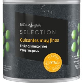 Guisantes al natural muy finos lata 280 g neto escurrido - El Corte Ingles Selection