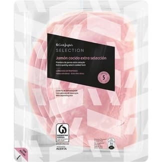 Jamón cocido extra selección en lonchas extrafinas envase 150 g - El Corte Ingles Selection