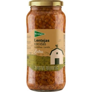 Lentejas cocidas extra frasco 400 g neto escurrido - El Corte Ingles