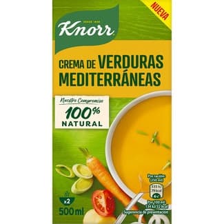 Crema suave de verduras mediterráneas envase 500 ml - Knorr
