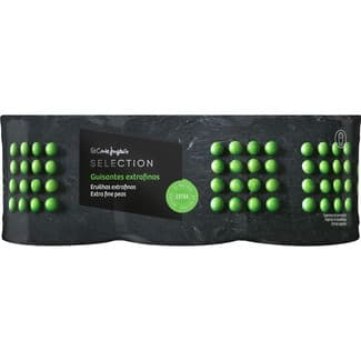 Guisantes extra al natural extrafinos pack 3 lata 120 g neto escurrido - El Corte Ingles Selection