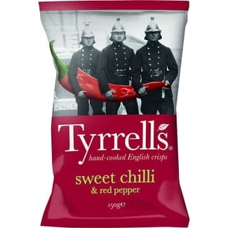 Patatas fritas con chile dulce y pimiento rojo bolsa 150 g - Tyrrell's