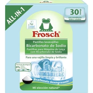 Detergente lavavajillas con Bicarbonato Sódico caja 30 pastillas - Frosch
