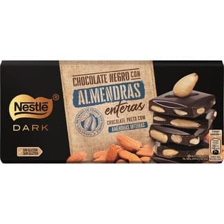 Chocolate negro con almendras enteras sin gluten tableta 150 g - Nestle Dark