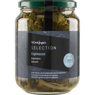 Espinacas extra frasco 350 g neto escurrido - El Corte Ingles Selection