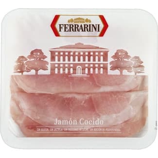 Jamón cocido italiano en lonchas sin gluten sin lactosa envase 120 g - Ferrarini