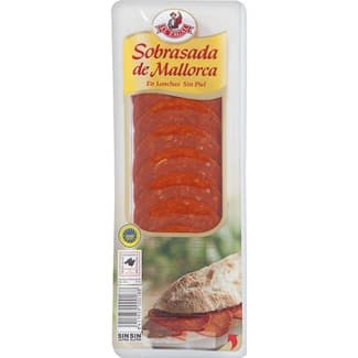 Sobrasada de Mallorca IGP en lonchas sin gluten sin lactosa envase 65 g - El Zagal
