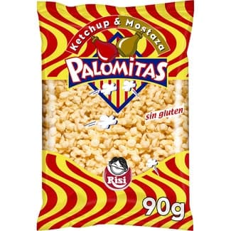 Palomitas de maíz sabor ketchup y mostaza Sin Gluten bolsa 90 g - Risi