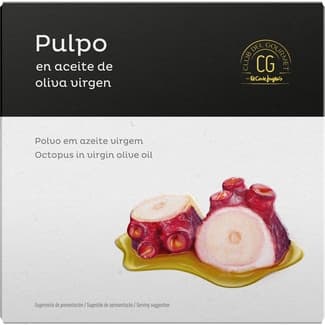 Pulpo en aceite de oliva virgen lata 165 g neto escurrido - Club Del Gourmet