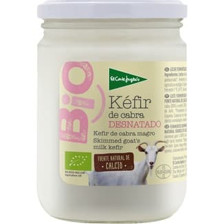Kéfir de cabra natural desnatado ecológico tarro 420 g - El Corte Ingles Bio