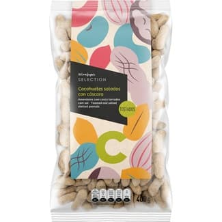 Cacahuetes salados tostados con cáscara bolsa 400 g - El Corte Ingles Selection